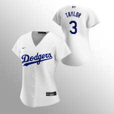 Women's Los Angeles Dodgers Chris Taylor White 2020 Replica Home Jersey