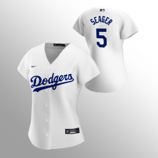 Women's Los Angeles Dodgers Corey Seager White Replica Home Player Jersey