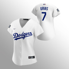 Women's Los Angeles Dodgers Julio Urias White 2020 World Series Replica Jersey
