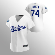 Women's Los Angeles Dodgers Kenley Jansen White 2020 World Series Champions Replica Jersey