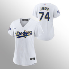 Women's Los Angeles Dodgers Kenley Jansen White 2021 Gold Program Replica Jersey