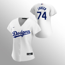 Women's Los Angeles Dodgers Kenley Jansen White Replica Home Player Jersey