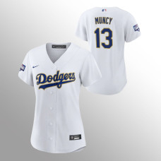 Women's Los Angeles Dodgers Max Muncy White 2021 Gold Program Replica Jersey