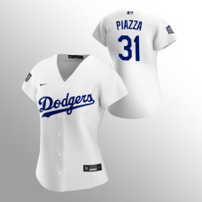 Women's Los Angeles Dodgers Mike Piazza White 2020 World Series Replica Jersey