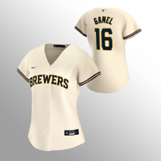 Women's Milwaukee Brewers Ben Gamel Cream 2020 Replica Home Jersey