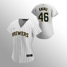 Women's Milwaukee Brewers Corey Knebel White 2020 Replica Alternate Jersey