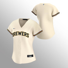 Women's Milwaukee Brewers Replica Cream Home Jersey