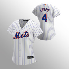 Women's New York Mets Jed Lowrie White 2020 Replica Home Jersey