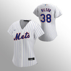 Women's New York Mets Justin Wilson White 2020 Replica Home Jersey