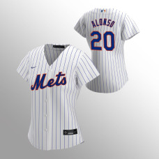 Women's New York Mets Pete Alonso White 2020 Replica Home Jersey