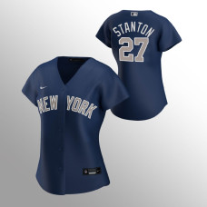 Women's New York Yankees Giancarlo Stanton Navy 2020 Replica Alternate Jersey
