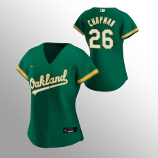 Women's Oakland Athletics Matt Chapman Kelly Green 2020 Replica Alternate Jersey