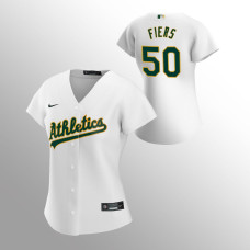 Women's Oakland Athletics Mike Fiers White 2020 Replica Home Jersey