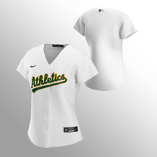 Women's Oakland Athletics Replica White Home Jersey