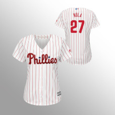 Women's Philadelphia Phillies Aaron Nola White Cool Base Home Jersey