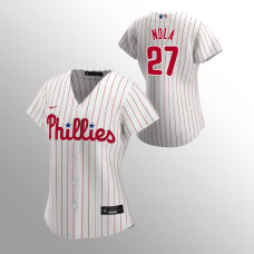 Women's Philadelphia Phillies Aaron Nola White 2020 Replica Home Jersey