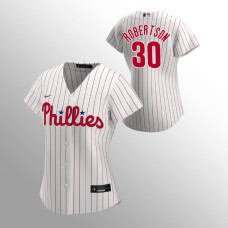 Women's Philadelphia Phillies David Robertson White 2020 Replica Home Jersey