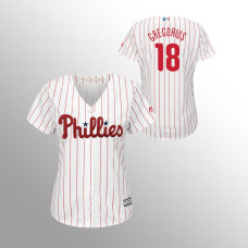 Women's Philadelphia Phillies Didi Gregorius White Cool Base Home Jersey