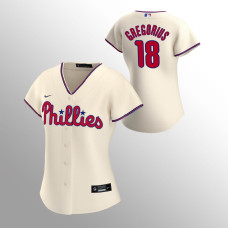 Women's Philadelphia Phillies Didi Gregorius Cream 2020 Replica Alternate Jersey