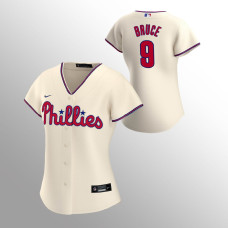 Women's Philadelphia Phillies Jay Bruce Cream 2020 Replica Alternate Jersey