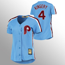 Women's Philadelphia Phillies Scott Kingery Light Blue Cooperstown Collection Road Jersey