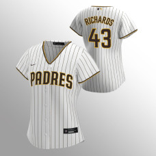 Women's San Diego Padres Garrett Richards White Replica 2020 Home Jersey