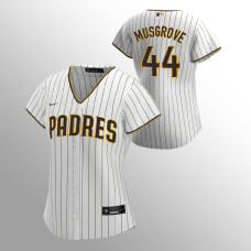 Women's San Diego Padres Joe Musgrove White Brown Replica Trade Home Jersey