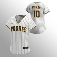 Women's San Diego Padres Jurickson Profar White Brown Replica Home Jersey