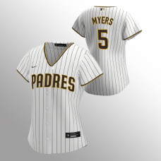 Women's San Diego Padres Wil Myers White Brown Replica Home Jersey