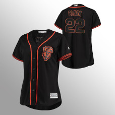 Women's San Francisco Giants Will Clark Black Cool Base Player Jersey