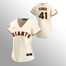 Women's San Francisco Giants Wilmer Flores Cream Replica 2021 Pride Month Home Jersey