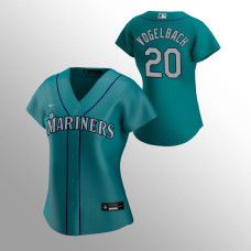 Women's Seattle Mariners Daniel Vogelbach Aqua 2020 Replica Alternate Jersey