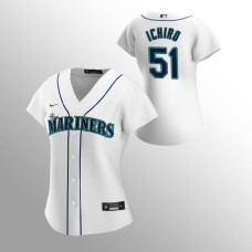 Women's Seattle Mariners Ichiro Suzuki White 2020 Replica Home Jersey