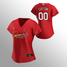 Women's St. Louis Cardinals Custom Red 2020 Replica Alternate Jersey