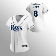 Women's Tampa Bay Rays Brandon Lowe White 2020 Replica Home Jersey