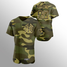 Custom New York Yankees Authentic 2022 Armed Forced Day Camo Jersey