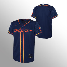 Astros # Youth Jersey Replica Navy 2022 City Connect