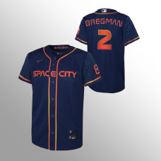 Houston Astros Alex Bregman Navy #2 Replica 2022 City Connect Jersey