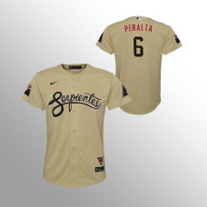 Youth Arizona Diamondbacks David Peralta Gold 2021 City Connect Replica Jersey