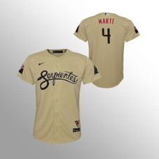 Youth Arizona Diamondbacks Ketel Marte Gold 2021 City Connect Replica Jersey