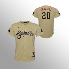 Youth Arizona Diamondbacks Luis Gonzalez Gold 2021 City Connect Replica Jersey