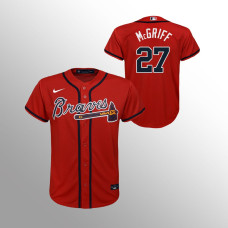 Youth Atlanta Braves Fred McGriff Red Replica Alternate Jersey