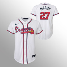 Youth Atlanta Braves Fred McGriff White Replica Home Jersey