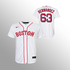 Youth Boston Red Sox Darwinzon Hernandez White 2021 Replica Patriots' Day Jersey