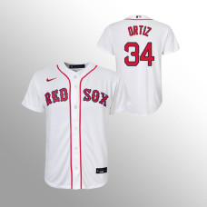 Youth Boston Red Sox David Ortiz White Replica Home Jersey