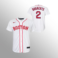 Youth Boston Red Sox Xander Bogaerts White 2021 Replica Patriots' Day Jersey