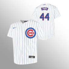 Youth Chicago Cubs Anthony Rizzo White Replica Home Jersey
