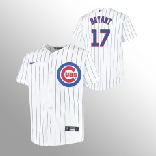 Youth Chicago Cubs Kris Bryant White Replica Home Jersey