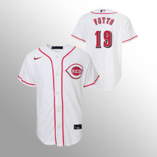 Youth Cincinnati Reds Joey Votto White Replica Home Jersey