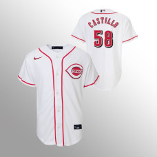 Youth Cincinnati Reds Luis Castillo White Replica Home Jersey